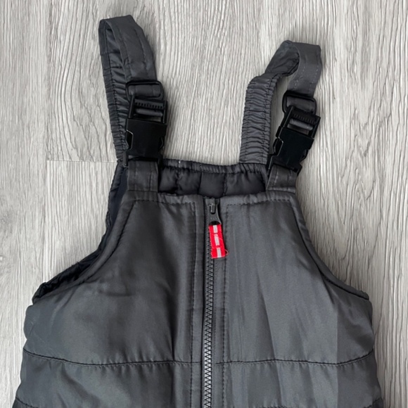 Osh Kosh B'gosh Toddlers Boys Girls Bib Ski Snow Suit Gray Overalls Size 3T - Picture 5 of 10